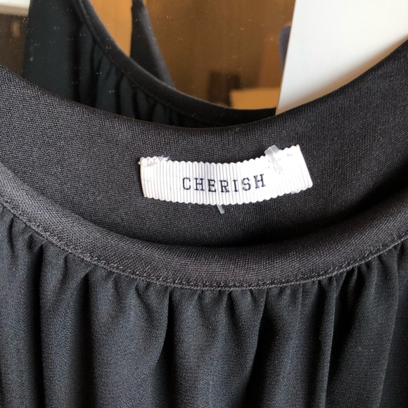 Black Cherish Slip w/ lace hemline - Picture 4 of 5